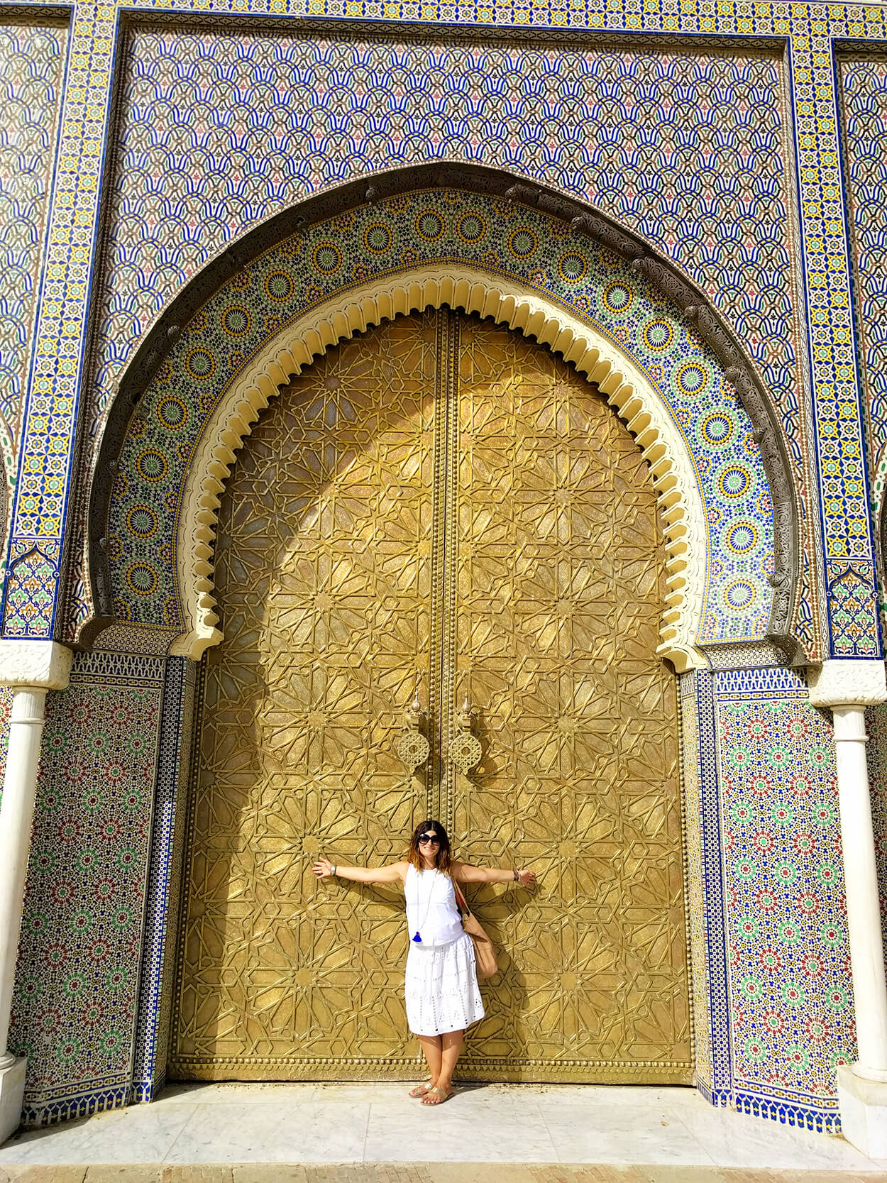 Zlatna kapija kraljevske palate Dar El Makhzen u Fesu, Maroko